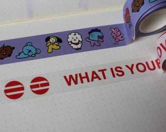 BTS Washi Tape | Arirang What is Your Love Song | BT21 Characters