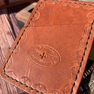 Card holder Horween Dublin wallet English tan 4 to 6 cards