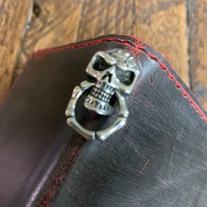 Add on skull concho to any folding wallet in my shop