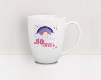 Porcelain mug "Go to Hell"