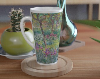 Grandes tasses à café Claude Monet, Grande tasse à thé de jardin d’artiste, Latte Cup, Espace de travail tendance | 16 oz.