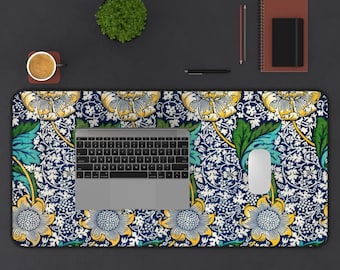 Desk Mat Aesthetic, William Morris, xl Mousepad, Large Mouse Pad, Accessory Décor, Trendy Workspace, Work From Home