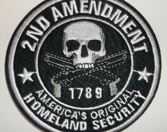 2nd AMENDMENT PATCH US CONSTITUTION GUN RIGHTS embroidered Hook & Loop SECOND 2A 2nd AMENDMENT PATCH US CONSTITUTION GUN RIGHTS embroidered Hook & Loop SECOND 2A