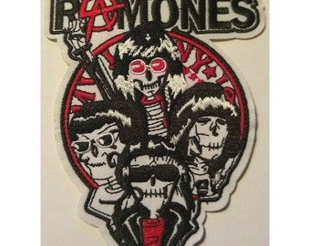 Ramones Musique Rock Metal Band Johnny tissé brodé Iron Sew On Patch Logo Ramones Musique Rock Metal Band Johnny tissé brodé Iron Sew On Patch Logo