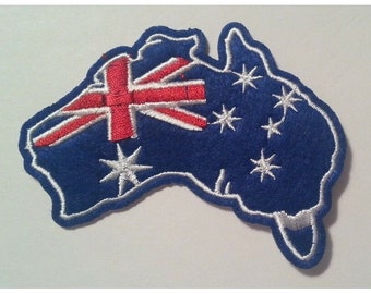 Australia Embroidered Australian Nation Map Flag Kangaroo Iron/Sew on Patch Australia Embroidered Australian Nation Map Flag Kangaroo Iron/Sew on Patch