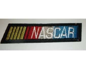 NASCAR~Stock Car Auto Racing~@ 5" x 1"~Embroidered~Iron or Sew On~Ships FREE 