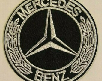 MERCEDES BENS BLUE TEAM logo Motor Embroidered Iron On/Sew On Patch Badge MERCEDES BENS BLUE TEAM logo Motor Embroidered Iron On/Sew On Patch Badge