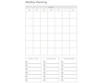 Monthly Mastery: Your Ultimate Downloadable Planner for Goal Setting Success