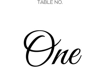 5x7 Table Numbers - Etsy