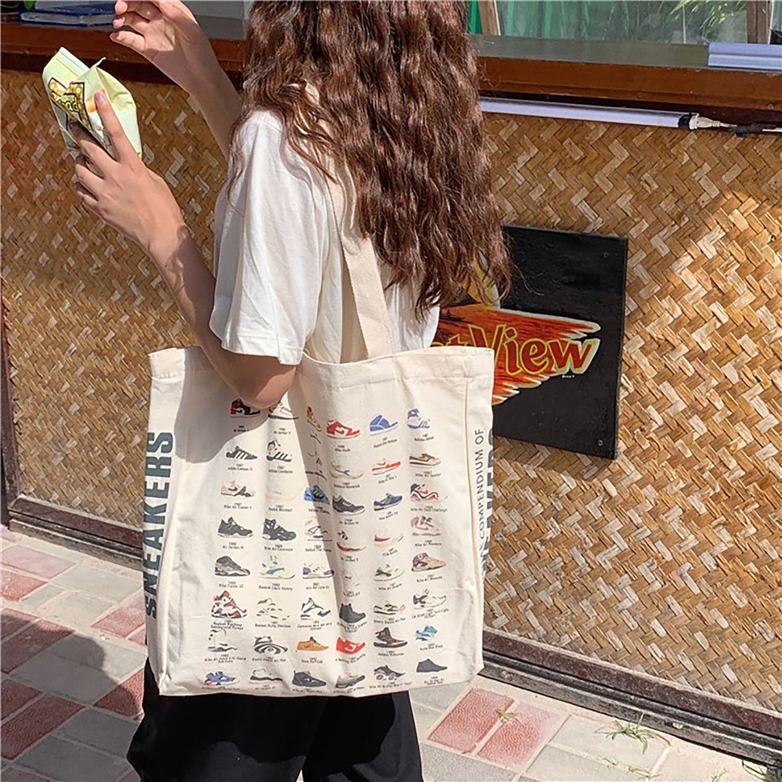 canvas nike tote bag