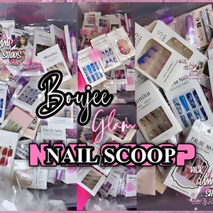 5+,10+,15+,20+,56 + Piece Mystery Glam, Nail Scoop, False Nails, Mystery Scoop, Gift for Women, Baddies and Budgets, Women Gifts For Women