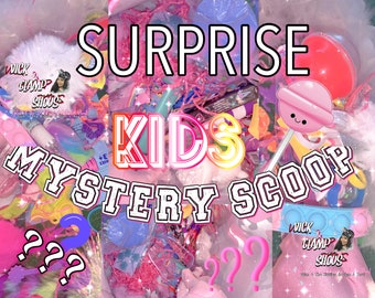 Cutesie Glam 5+,10+,15+,25+,99+ Piece Mystery Candy Scoops|Girls| Mystery Box|Kids Gift Basket| Fidget Toy Mystery Box|Surprise Box