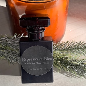 Espresso et Bleu Cologne Concentrated Coffee Scented Extrait de Parfum 20% Concentration