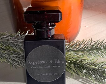 Espresso et Bleu Cologne Concentrated Coffee Scented Extrait de Parfum 20% Concentration