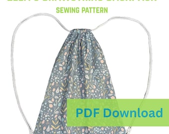 Ella's Drawstring Backpack - Easy Sewing Pattern