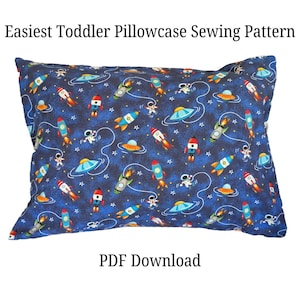 Easiest Toddler Pillowcase Sewing Pattern in the Whole Universe (travel pillow)