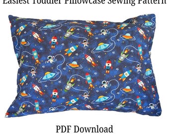 Easiest Toddler Pillowcase Sewing Pattern in the Whole Universe (travel pillow)
