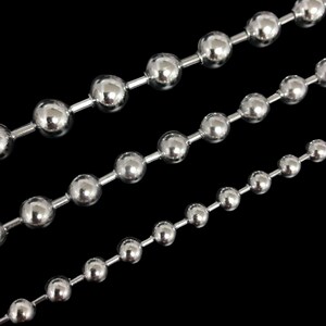 Chunky Ball Chain Necklace Unisex Mens Womens Jewelry Stainless Steel Waterproof Thick Silver Plain Basic Simple Choker Gothic Emo Fashion image 2