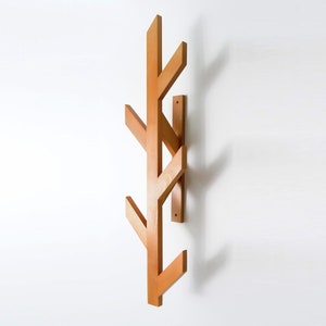 Wall Mounted Coat Tree, Coat Hanger, Floating Clothes Hanger, Wall Coat Stand, Entryway Decorative Hanger image 4