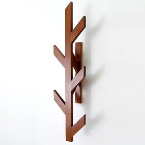 Wall Mounted Coat Tree, Coat Hanger, Floating Clothes Hanger, Wall Coat Stand, Entryway Decorative Hanger image 3