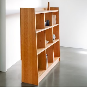 Solid Wood Shelving Unit, Made to Order Decorative Bookshelf, Open Bookcase, Vinyl Record Storage, Wooden Bookcase, Shelving Unit