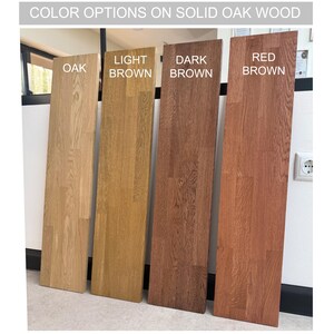 Solid Oak Coffee Table, Rectangular Wooden Center Table image 4