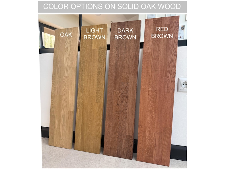 Solid Oak Coffee Table, Rectangular Wooden Center Table image 4
