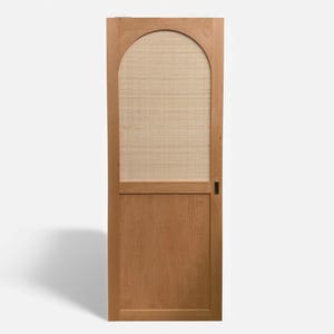Custom Size Rattan Closet Door, Cane Webbing Panel with Sliding and Folding Options image 1