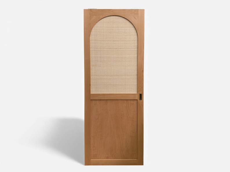 Custom Size Rattan Closet Door, Cane Webbing Panel with Sliding and Folding Options image 1