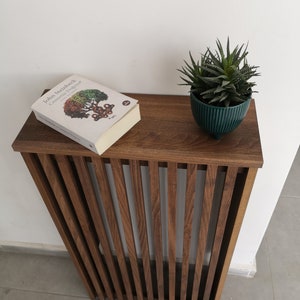 Custom Size Radiator Covers Custom Size Radiator Cover, 9-inch (23 Cm) Depth, Slatted Design, Solid ...