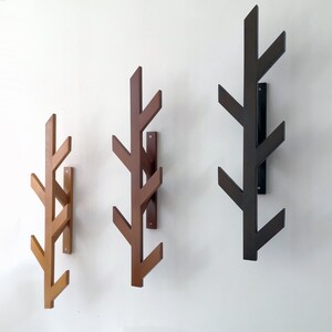 Wooden Coat Rack, Floating Clothes Hanger, Wall Coat Stand