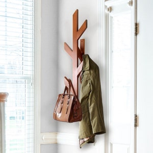 Wooden Coat Rack, Coat Hanger, Coat Stand, Clothes Hanger, Tree Shape Clothes Hanger, Entryway Organizer