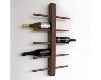 Minimalist Wall Mounted Wine Rack: Modern Wine Storage