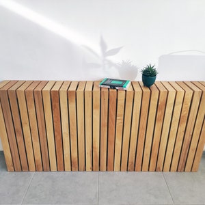 Cache radiateur, Cache radiateur et clim moderne en bois, Cache radiateur,  Caches sur mesure -  Canada