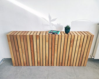 Custom Size Solid Wood Radiator heater Cover shelf and  seat: Luxury Cat Sleeping Area