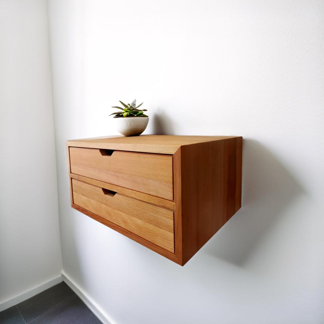 Custom Inbuilt Floating Console Table Custom Size Floating Console Nightstand, No Customs Duty for the USA ...