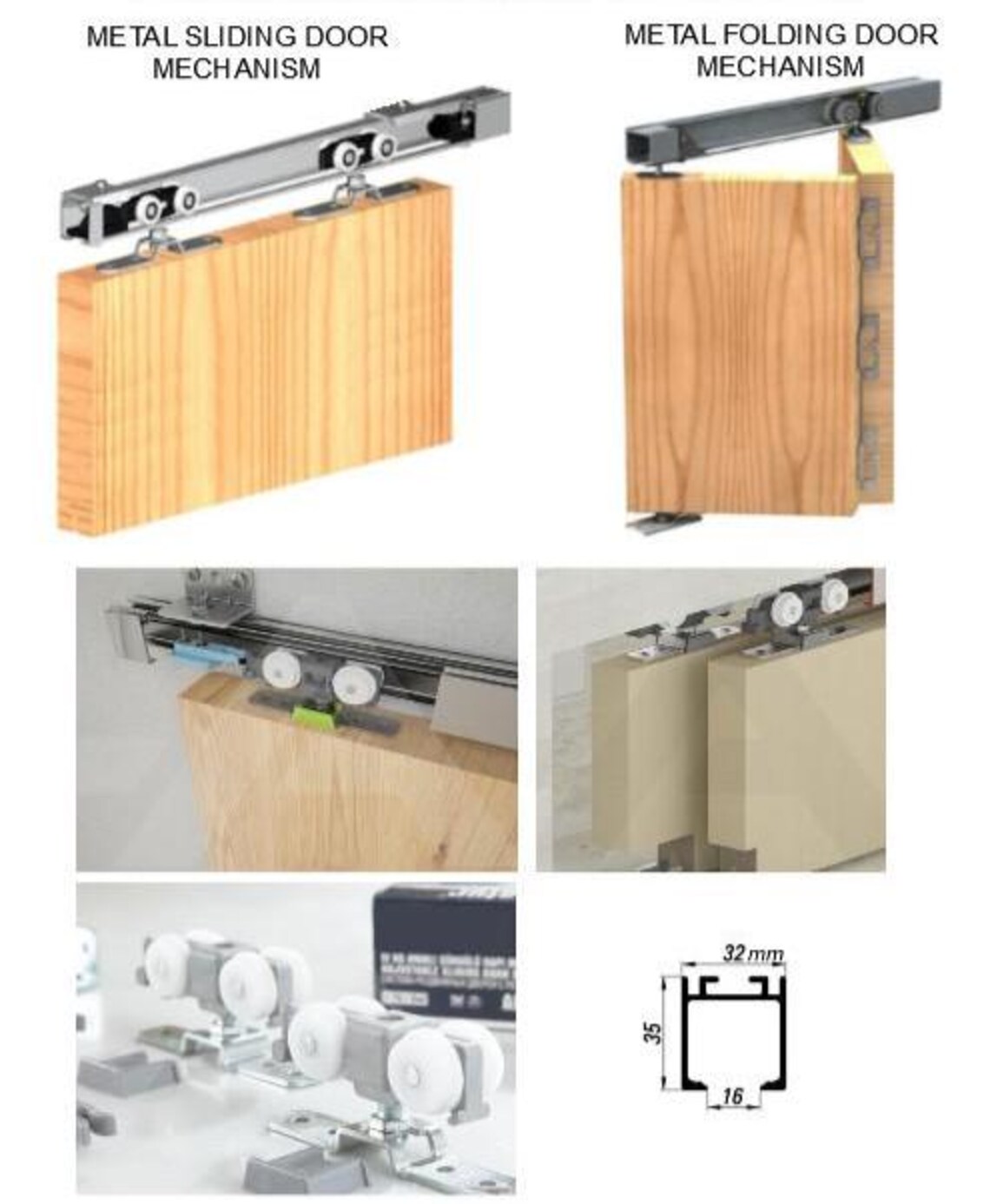 Custom Size Wooden Sliding Door With Decorative Rail Cover: Minimalist ...