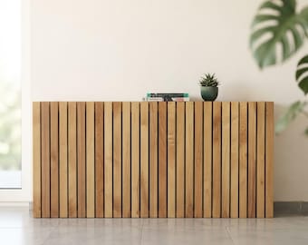 Radiator Cover, Solid Beech Wood Custom Size Shelf
