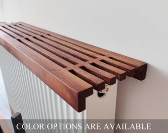 Custom Size Wooden Radiator Top Shelf: Cat Sleeping Surface, Decorative Heater Cover