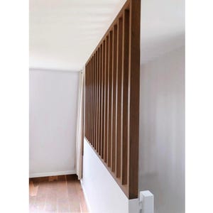 Custom Slat Room Divider: Easy Install Partition Screen