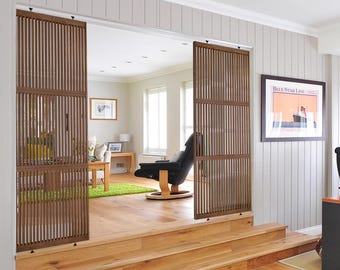 Custom Slat Room Divider: Made-to-Order Partition, Easy Install