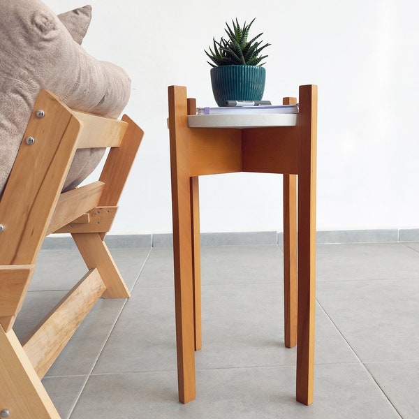 Wooden Plant Stand Etsy