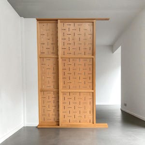 CUSTOM Size and Pattern Sliding Door, No customs duty for the USA and EU, Wooden Room Divider, Closet Door, Cabinet Door, Made to Order