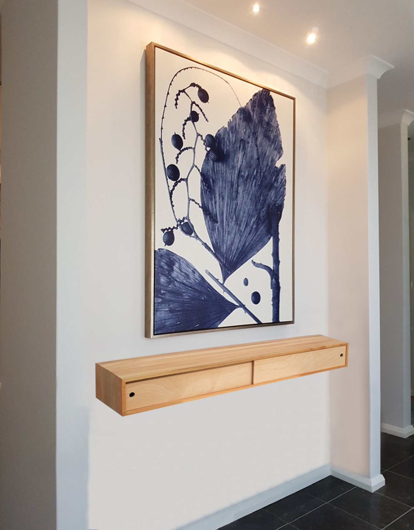 Floating Entryway and Living Room Console & Table Etsy