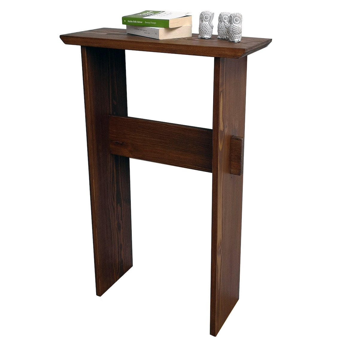 Minimalist Console Narrow Desk Table. Handmade Wooden Desk Etsy