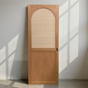 Custom Size Rattan Closet Door, Cane Webbing Panel with Sliding and Folding Options image 3