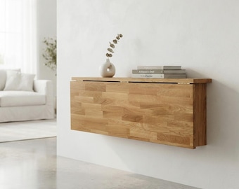 Modern Dining Table and Study Desk Foldable Solid Beech Wood With Custom Sizes