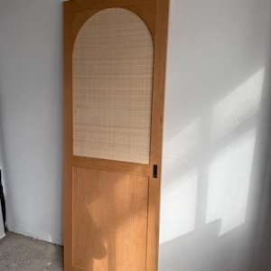Custom Size Rattan Closet Door, Cane Webbing Panel with Sliding and Folding Options image 2