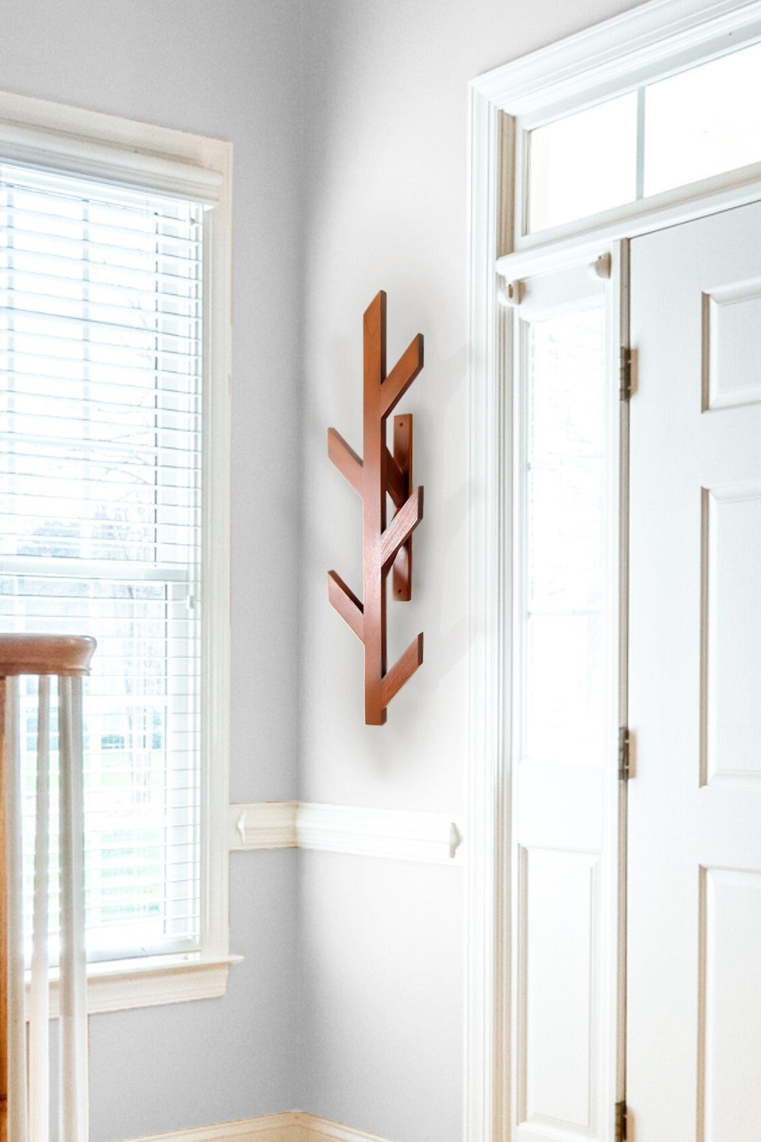 Wall Mounted Coat Tree, Coat Hanger, Floating Clothes Hanger, Wall Coat