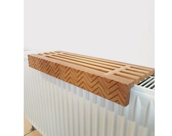 Custom Size Wooden Radiator Top Shelf: Cat Sleeping Surface, Decorative Heater Cover